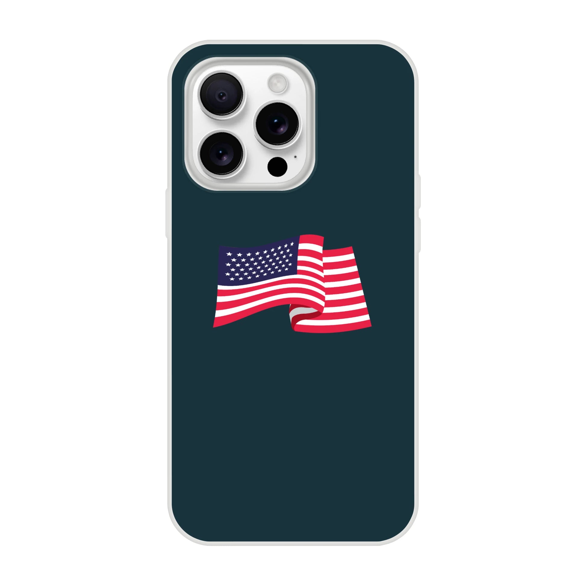 American Flag iPhone Case Navy Blue Background