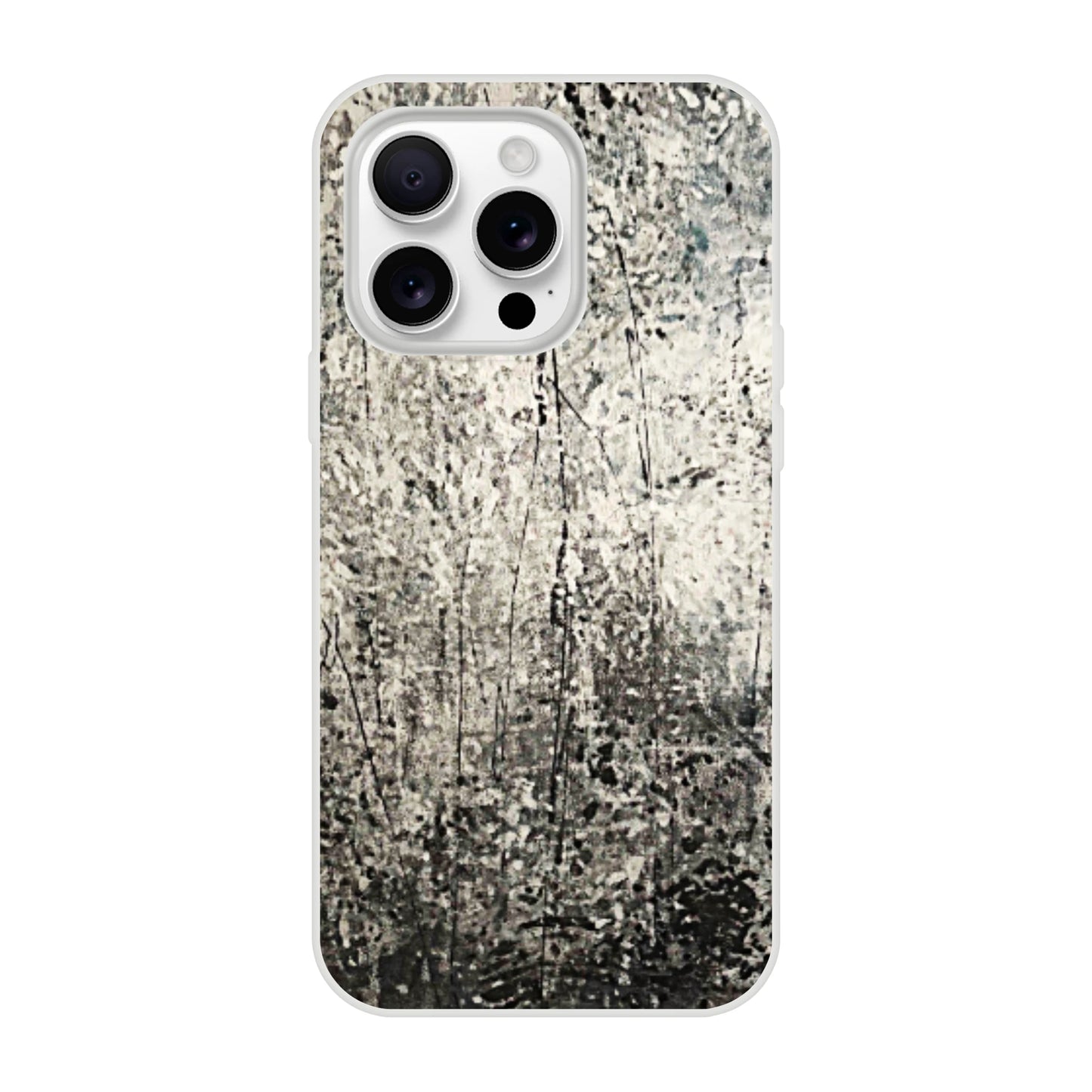 erenity Now Gray Abstract Art iPhone Case