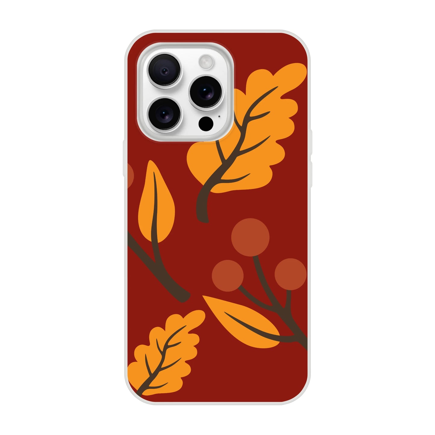 Fall Leaves iPhone Case—Reddish Brown Leaf Design