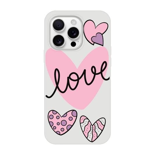 Pink Hearts iPhone Case—Love Design