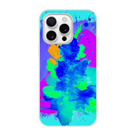 Abstract iPhone Case—Blue Pink Teal Design