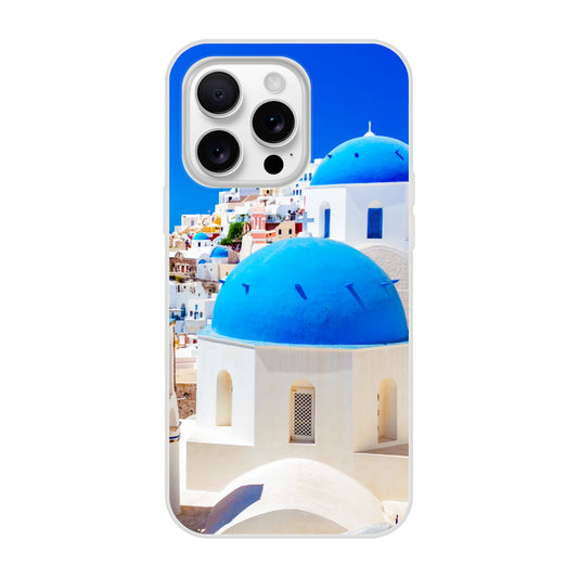 Greek iPhone Case–Santorini Blue Dome Church Design