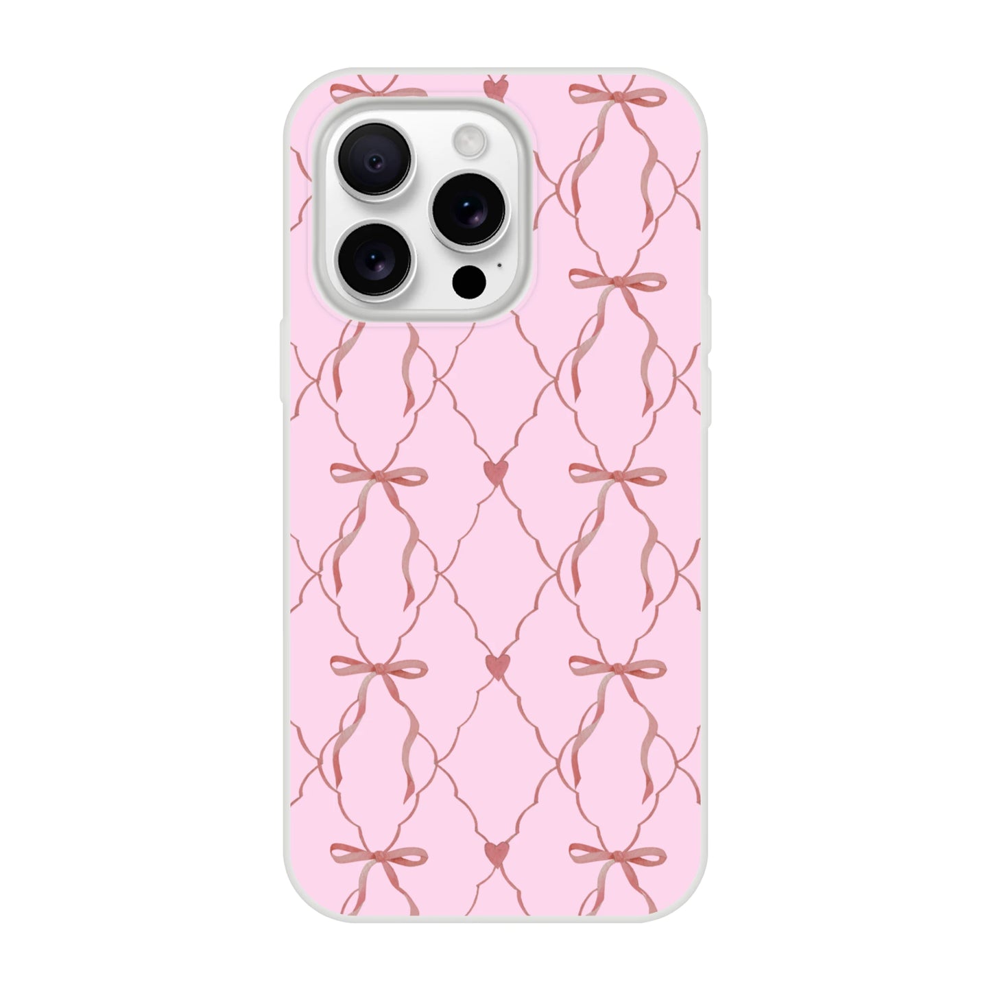 Pink Baby iPhone Case—Baby Girl Ribbons Design